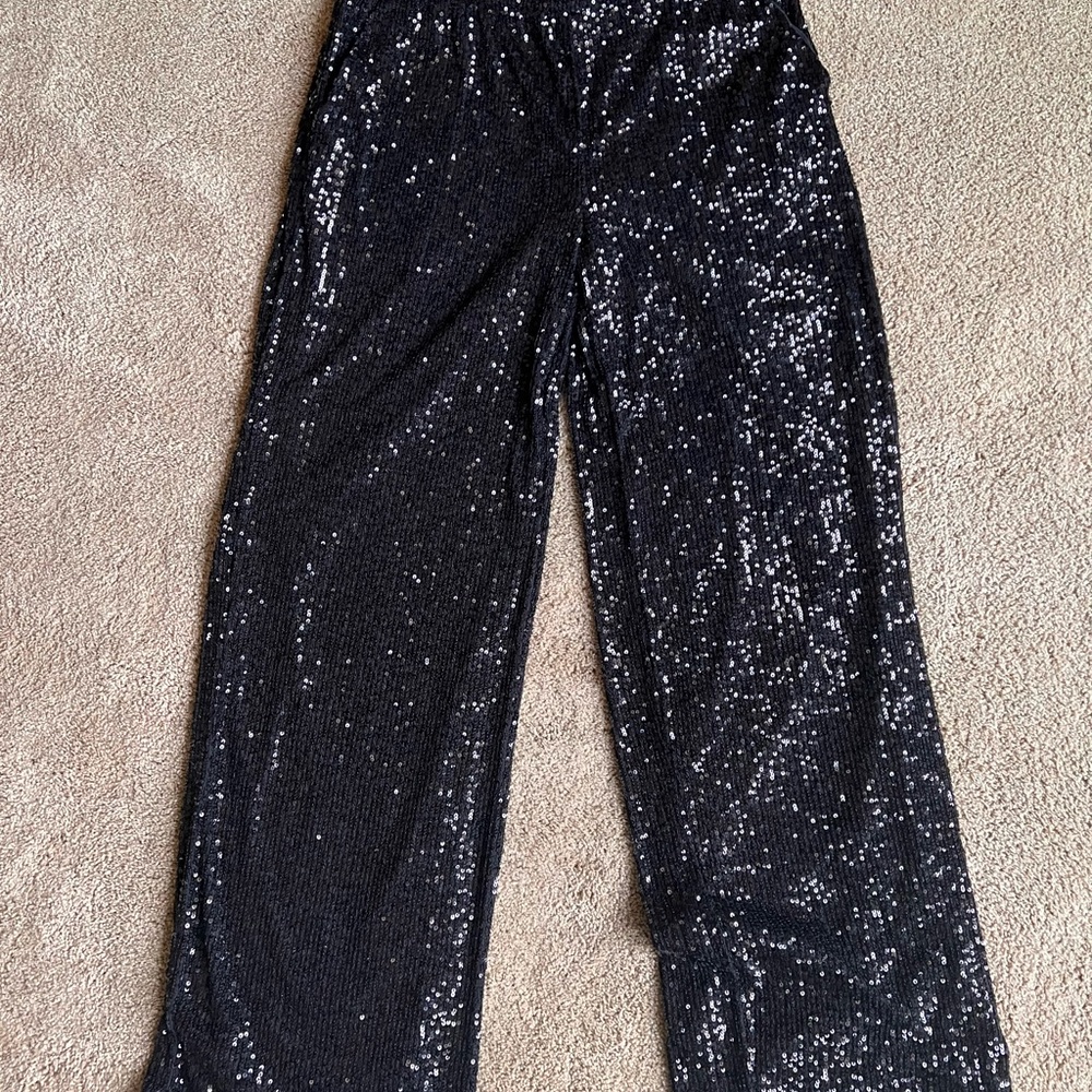 Cable & Gauge Sequin Party Black Women’s SP Trouser Pants